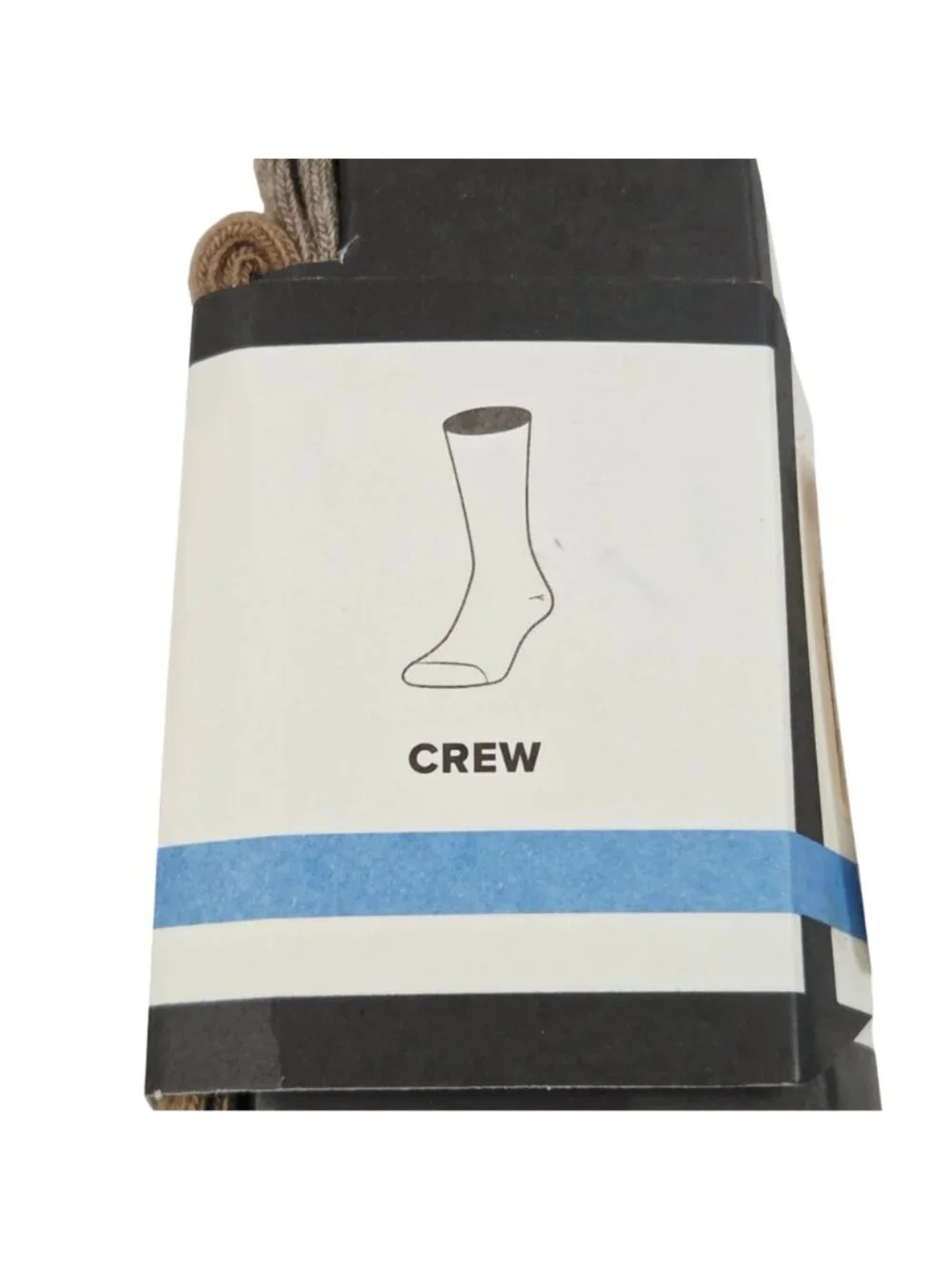 GoldToe Signature Collection Crew Socks Men 5 Pair AquaFX Moisture Wicking Brown